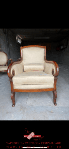 Restauration fauteuils style Bergère à Versailles 78