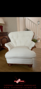 Restauration de fauteuil Crapaud à Versailles 78