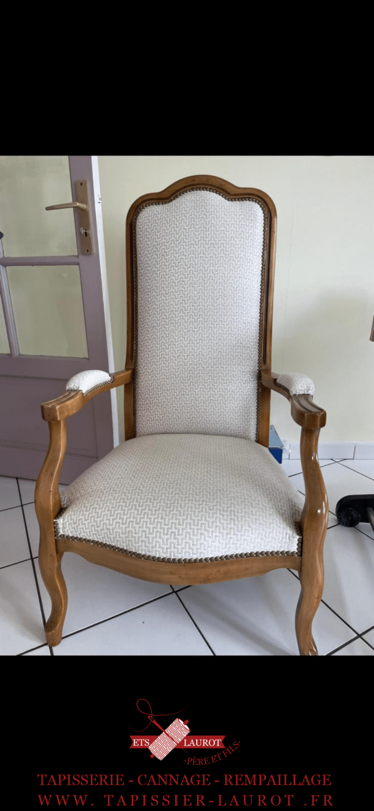 Rénovation fauteuil Lamorlaye 60