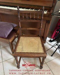 Réfection assise chaise cannage Conflan St honorine 78700 Yvelines