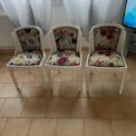 Tapissier matelassier dans les Yvelines, Hauts-de-Seine et Val-d’Oise 5 Réfection de chaise tapisserie maisons-laffitte 78600