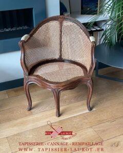 cannage chaises yvelines (78) 14 Réfection assise et dossier fauteuil cannage Levallois-Perret 92300 hauts de Seine