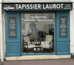 Boutique tapissier Laurot 33 rue de la république Yvelines
