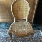 Tapissier matelassier dans les Yvelines, Hauts-de-Seine et Val-d’Oise 2 Réfection assise chaise en cannage 95880 Enghien les bains 95 val d’Ois