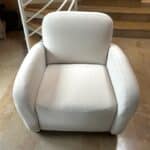 Réfection complète fauteuil style club tissus fournis par nos soins AMARA-743 paille saint-Gratien 95210 val d’Oise 95