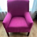 Fauteuil Bridge années 50 2 Réfection complète fauteuil tissus fournis par nos soin Amara 83963 - 9092 cyclamen bougival 78380 Yveline